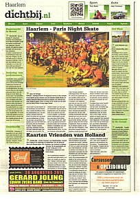 In het Haarlems Weekblad met de Yearly met HNS,  skate Parijs aug 2011.jpg
