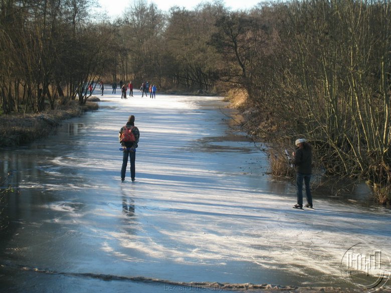 Schaatsen in Ankeveen; januari 2009