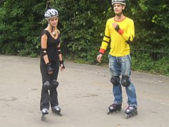 Inline skate les, skatefeest, Skate-A-Round, 5 september 2006 NHTV (29).jpg