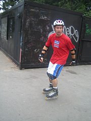 Inline skate les, skatefeest, Skate-A-Round, 5 september 2006 NHTV (33).jpg