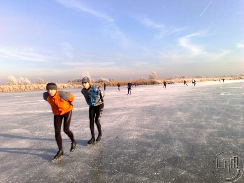 Natuurijs in Nederland- schaatsen