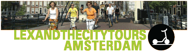 Uitjes op de step met gids in Amsterdam met Lex and the City voor groepen
