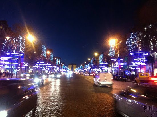Kerst op de Champs-Elysees met prachtige lichtjes 12-12-12 | Borrelen met groep