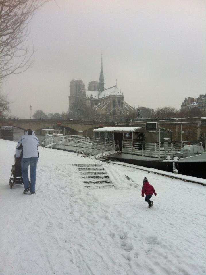 Op de fiets op zoek naar de sneeuw van Parijs 