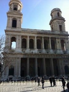 De kerk van de Da Vinci Code Saint-Sulpice in Saint-Germain des Prés