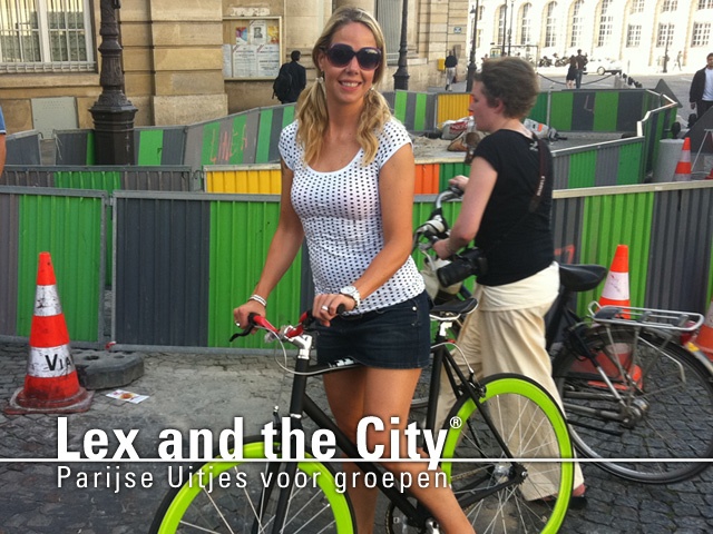 Fietstocht in Parijs met Nederlandstalige gids | Foto van Lex and the City, fiets van Tomas Merkies. En dit is een klant, niet de fietsgids. ;)