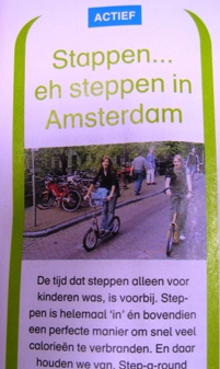 Privé tours in Amsterdam in de publiciteit. Steppen!