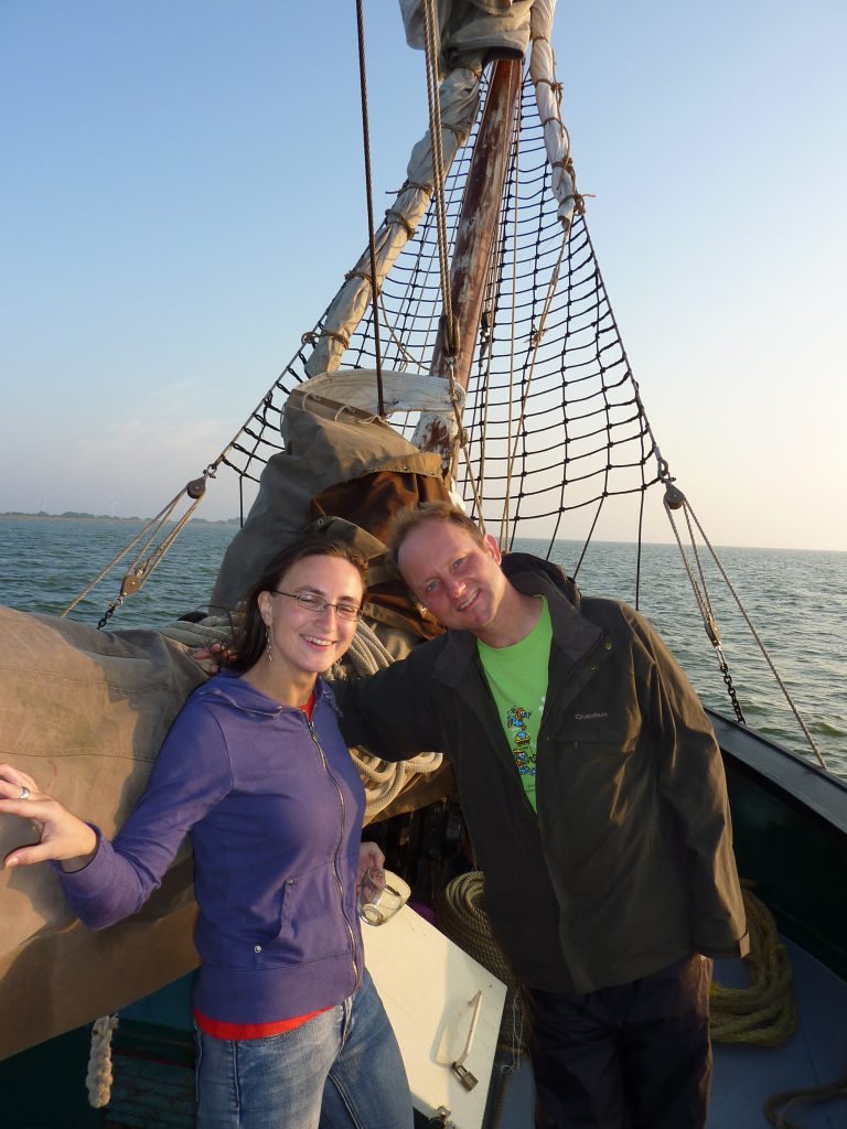 Lex van Buuren on a private sailing boat Texel and Friesland