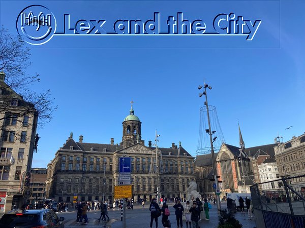 Dam square with the Royal Palace in Amsterdam city center. Picture by Lex in 2022.